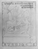 Frimärksförlaga till frimärket Byggnadsminnen, 