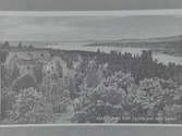 Alnö. Utsikt från kyrktornet  Vykort daterat 5/8 1948