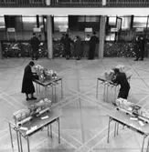 Postkontoret Eskilstuna 1,  4/5 1956.  Allmänhetens avdelning.