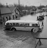 Översvämning vid Mölndalsbro dagtid