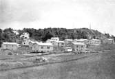 Villabebyggelse i Enerbacken (Lackarebäck), Mölndal, okänt årtal. Avfotograferad ur 