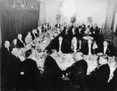 Nordiska Postkonferensen i Stockholm 1937. Middag på Grand Hotel den 21 september 1937, på inbjudan av Generalpoststyrelsen.