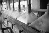 Maskindetalj på pappersbruket Papyrus i Mölndal, år 1990.
