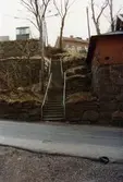 Royens trappor sedda från Götaforsliden i Mölndals Kvarnby på 1980-talet.