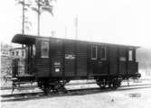 Fotografi föreställande Järnvägspostvagn Litt DF20 på järnvägssträckan Mjölby-Hästholmen, tillverkad 1909.