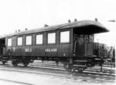 Fotografi föreställande Järnvägspostvagnen Litt CD3 21 på järnvägssträckan Borås-Ulicehamn. Tillverkad 1917.