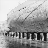 Ubåten Hajen propellerskada