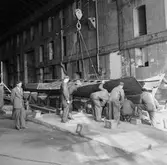 Bogserbåt Heros uppsättning på bädd