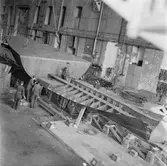 Bogserbåt Heros uppsättning på bädd