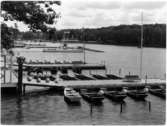 Stockholmsutställningen 1930
Båtbryggan, simstadion och bron från Parkrestaurangen