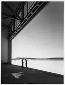 Bromma flygplats, hangar
Interiör. Bild tagen inifrån ut.