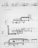 Skogskrematoriet
Ritning Fasader och sektioner