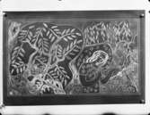 Dekorslipat glas
Kvinna och träd