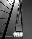 Kontorshus - Dagbladets hus
Interiör från tidningen Dagbladet Nya Samhället, detalj av trapphall med ledstång