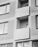 Pensionärshem i Enskede
Exteriör, höghus, fasaddetalj med balkong