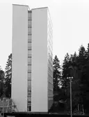 Pensionärshem i Enskede
Exteriör, höghusets ena gavelfasad