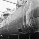 Jag. Östergötland isbildning ankarkättning i oscardockan