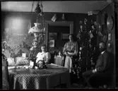 Julpyntad interiör hos kassör Warholm