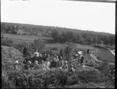 Skolbarn i vila på Laxekullen.