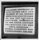 Bolstad, Dalaborgs slottsruin. Skylt