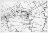 Fotskäl,  Karta över Fotskäl socken