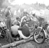 Motocross i Grunnebo sydväst om Vänersborg i maj 1960