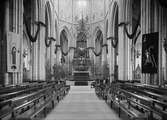 Interiör i Uppsala domkyrka, Uppsala 1935