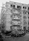 Bygge av flerbostadshus, Uppsala september 1936