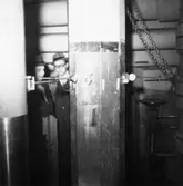 Provtryckning av pelare från byggnad nr 6.