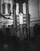 Provtryckning av pelare från byggnad nr 6.