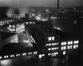 Papyrus fabriksområde, nattbild.