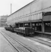 Lastning, järnvägsvagn.