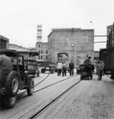 Säkerhetstjänsten, intern trafik.
En grupp okända män.