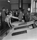 Besök av civilekonomer III nordiska kongressen i Göteborg.
Ingenjör Ingvar Lundkvist 2:a från höger.