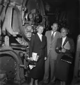 Besök av civilekonomer III nordiska kongressen i Göteborg.
Disponent Hans Hulthén i mitten. Damerna okända.