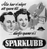Sparaffisch.
Från vänster Inga Ek, ingenjör Agne Wiselqvist, Edith Johansson, överingenjör William Tibell.