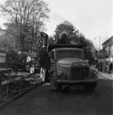 Byggnad N:o 6, tillbyggnad 1954. Schaktning.