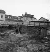 Byggnad N:o 6, tillbyggnad 1954. Sprängning.