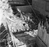 Byggnad N:o 6, tillbyggnad 1954. Formsättning för gjutning.