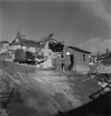 Byggnad N:o 6, tillbyggnad 1954. Rivning av Övre porten.