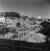 Byggnad N:o 6, tillbyggnad 1954. Formsättning för gjutning.