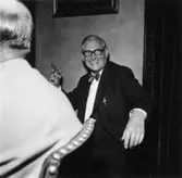 Reportage från pressvisningen den 29/8 1955. Marcus Wallenberg jr.