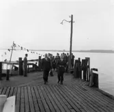 Reportage från pressvisningen den 29/8 1955.