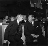 Utdelning av minnesgåvan den 24/9 1955.
Disponent Hans Hulthén.