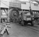 Transport av PM 2 G yankeecylinder.