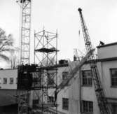 PM 11 ombyggnad på Papyrus, april - maj 1959.
Några män är med på bilden.