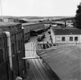 Verkstadens omklädningsrum.