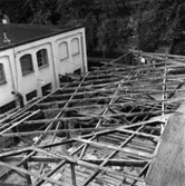 Verkstadens omklädningsrum.