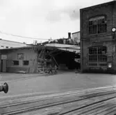 Verkstadens omklädningsrum.