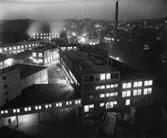 Papyrus fabriksområde, nattbild.